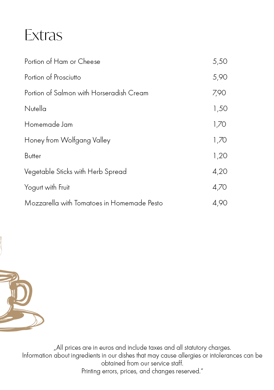 Speisekarte Cafe Wallner 4