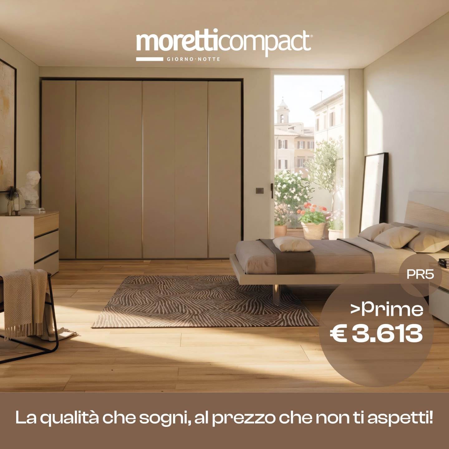 CAMERA MATRIMONIALE PRIME MORETTI COMPACT