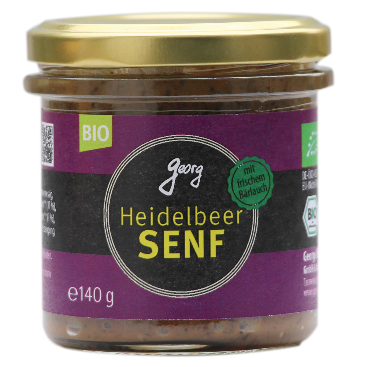 Georgs Bio-Bauern Heidelbeersenf