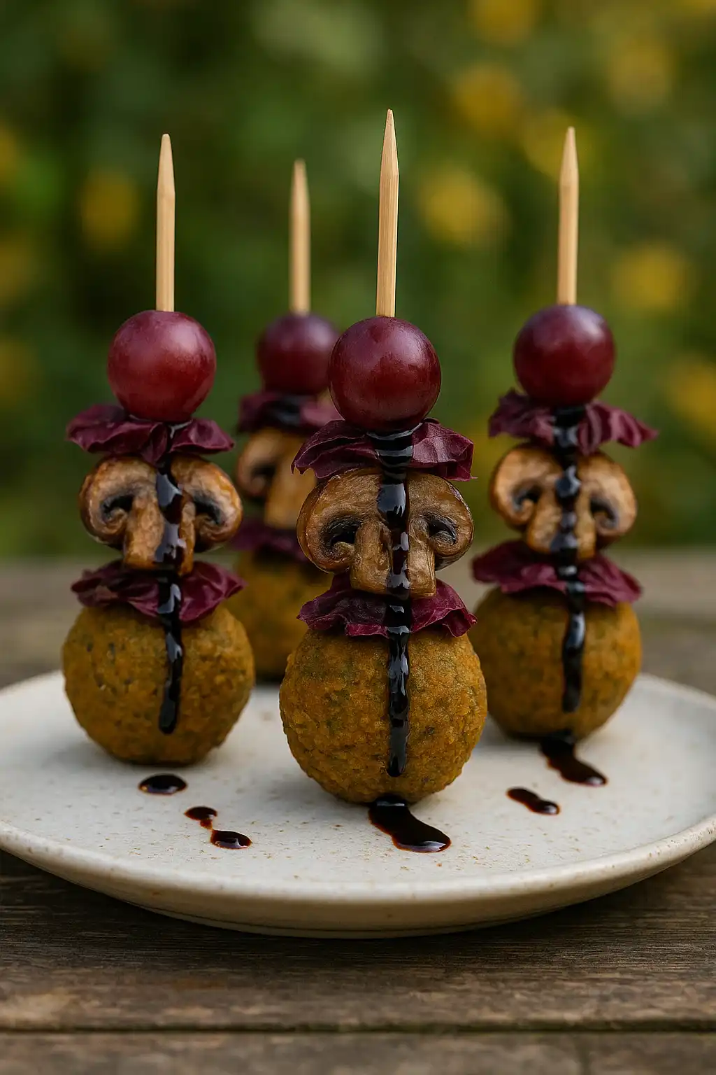 Kürbis-Falafel-Spieße