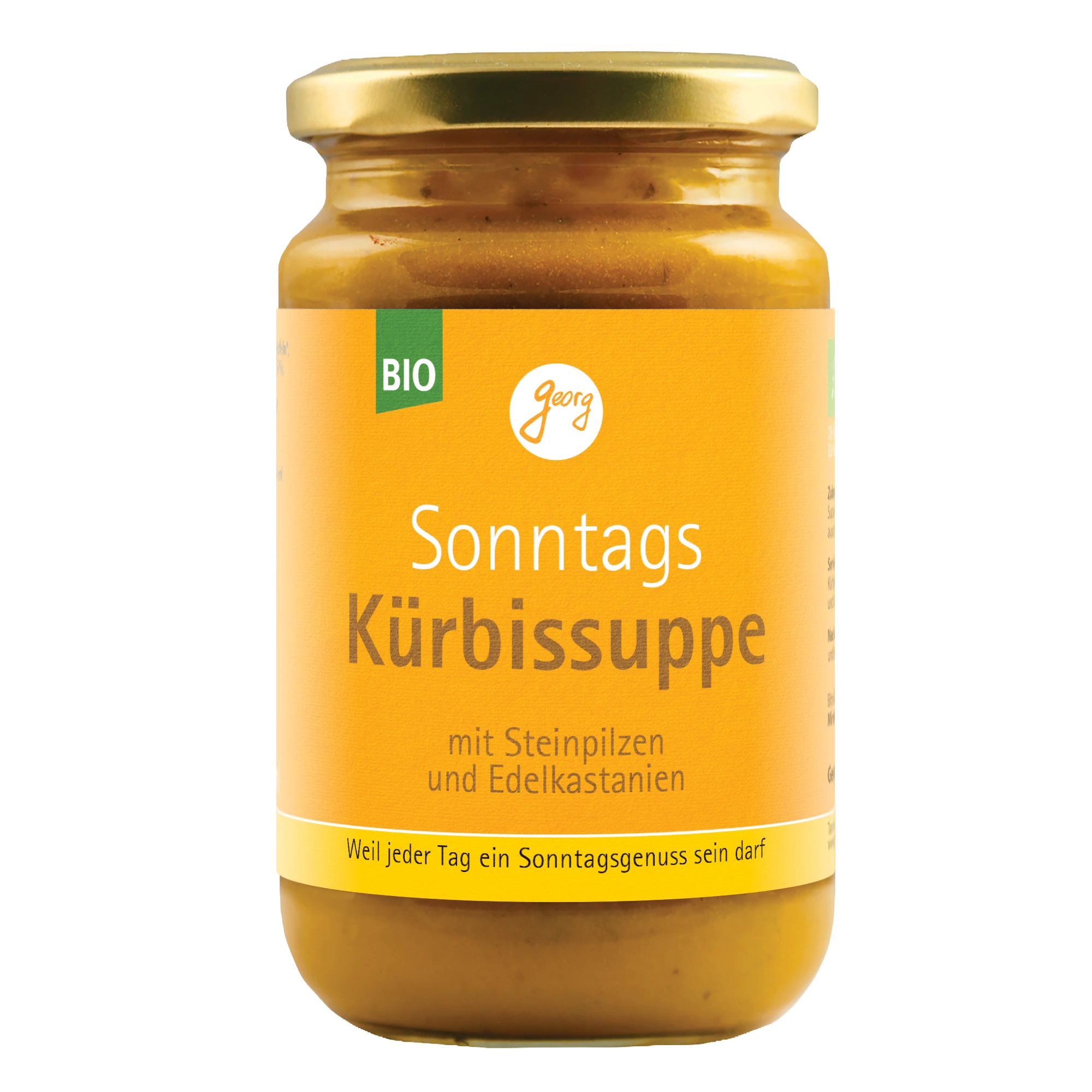 Sonntags-Kürbissuppe mit Steinpilzen und Maroni