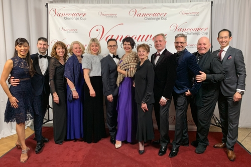 A picture of all judges including Atanas at Vancouver Challenge Cup