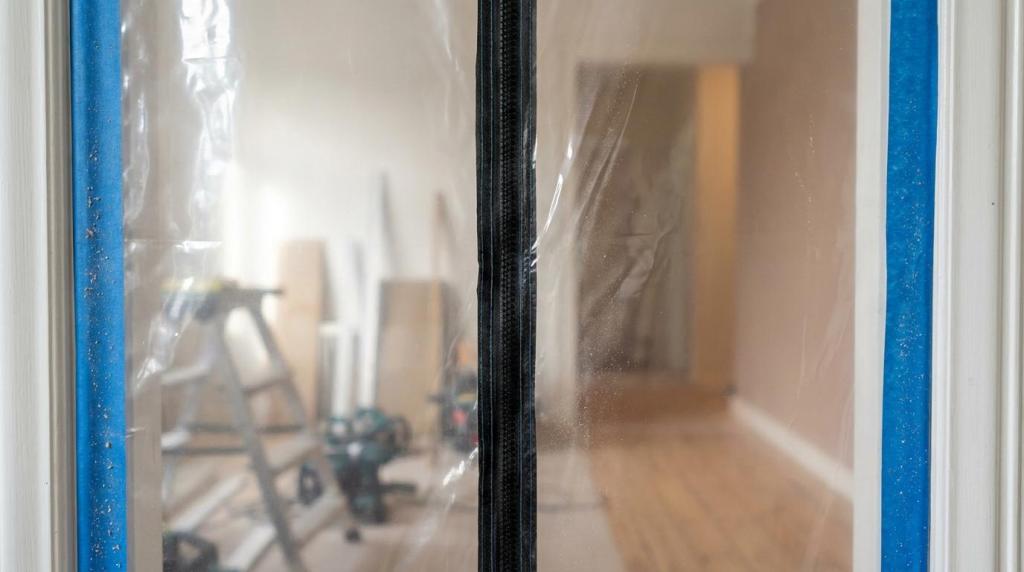 renovering mens man bor i huset