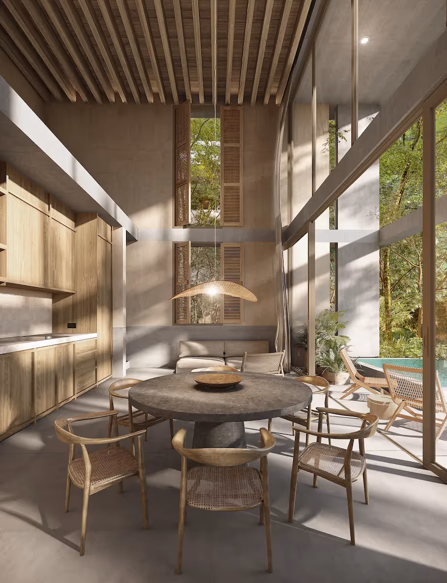 These condos at Mayab Tulum with double-height designs offer international buyers various options to financing real estate in Mexico