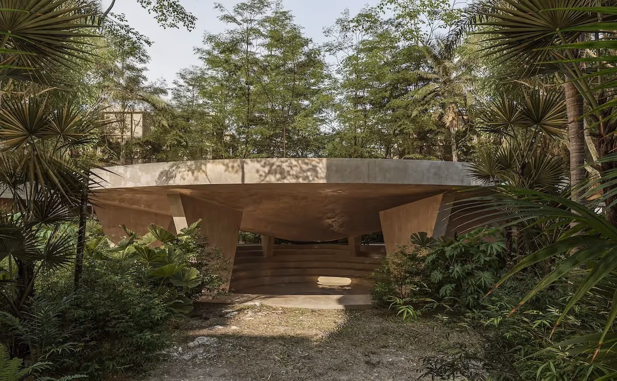 Green rooftop and tropical gardens in developments to buy apartment in Tulum
