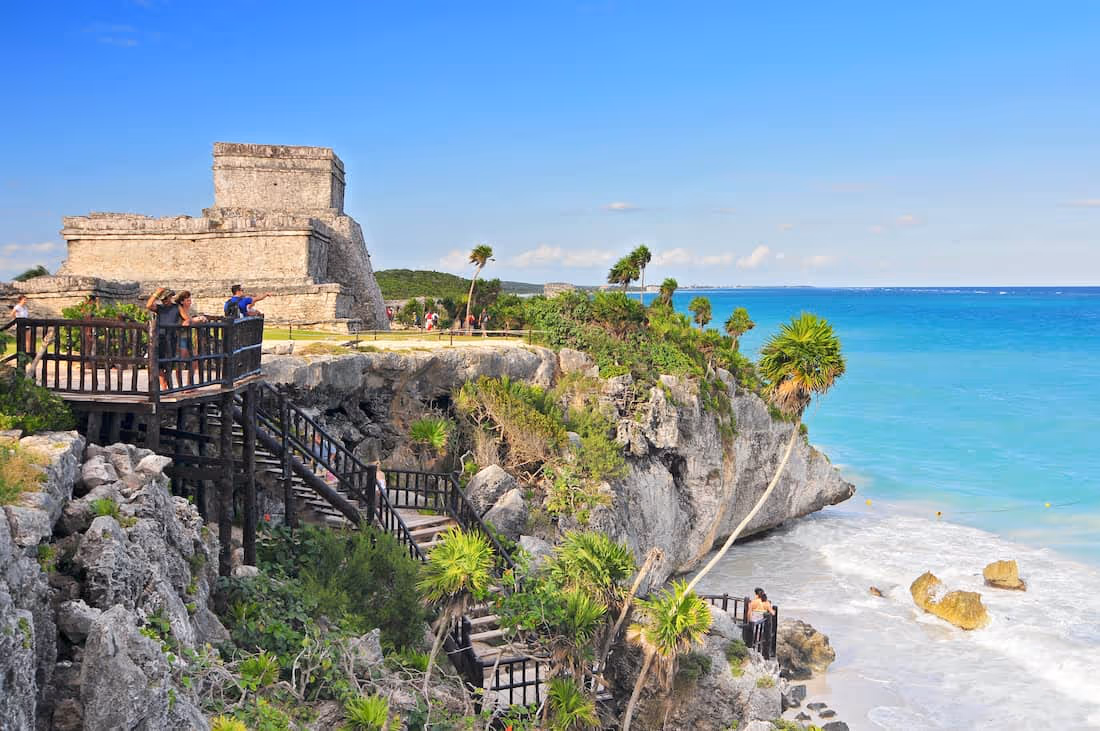 Zona Arqueológica de Tulum, Riviera Maya, el Castillo del Mar