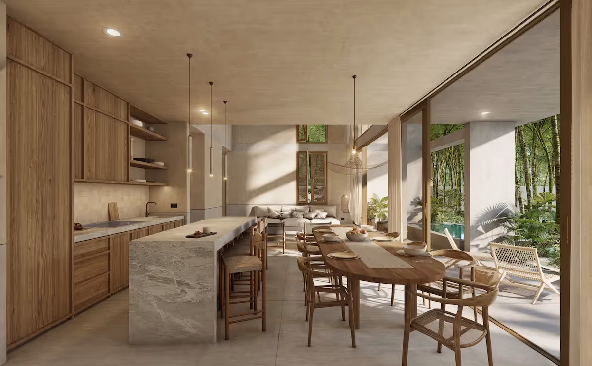 Comfortable 2-bedroom home design suited for those retiring in Tulum Mexico