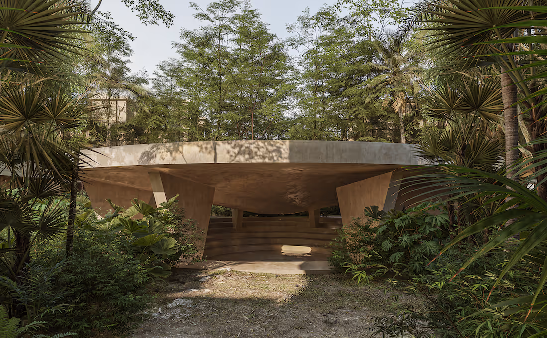 Jungle amphitheater amenity at Mayab Tulum - residential property in Tulum, Mexico.