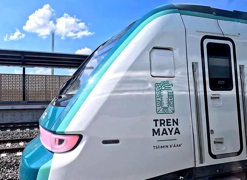 Mayan train transportation between Tulum Airport and Tulum