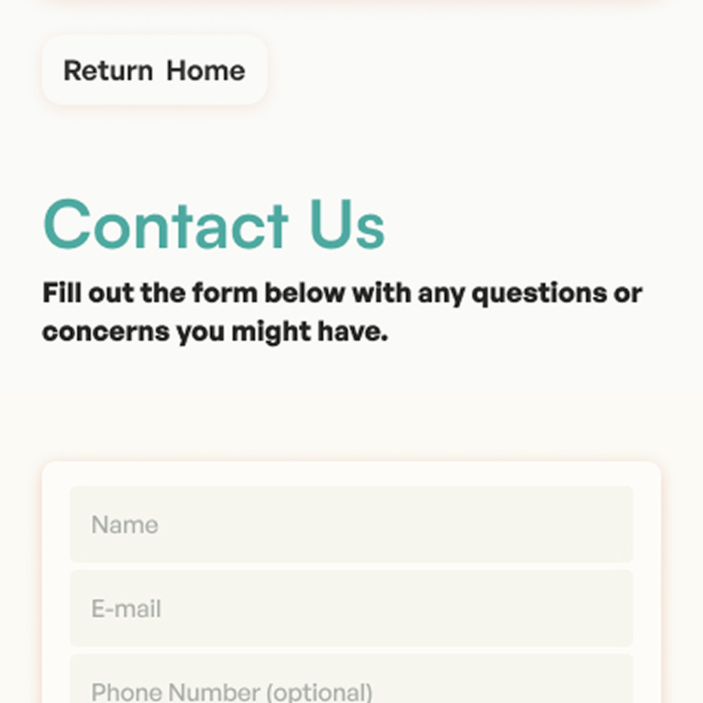 image of the Lucky Dog Rescue Orlando mobile contact page