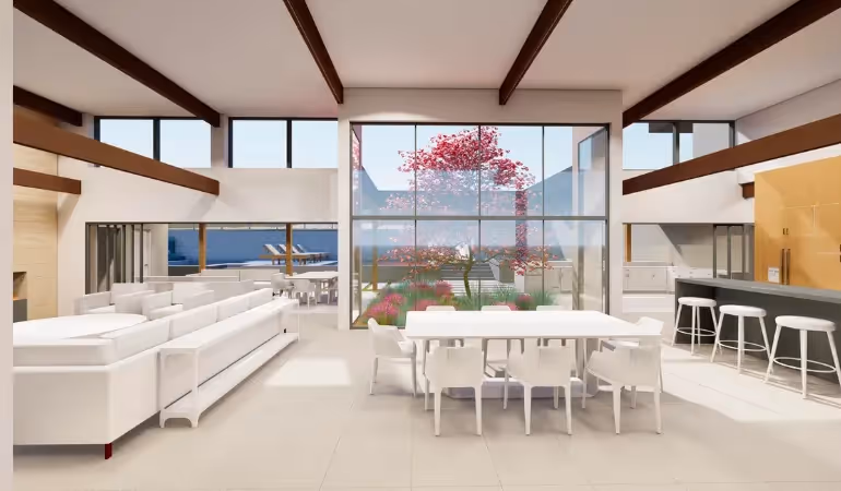 Example of open floor plan design