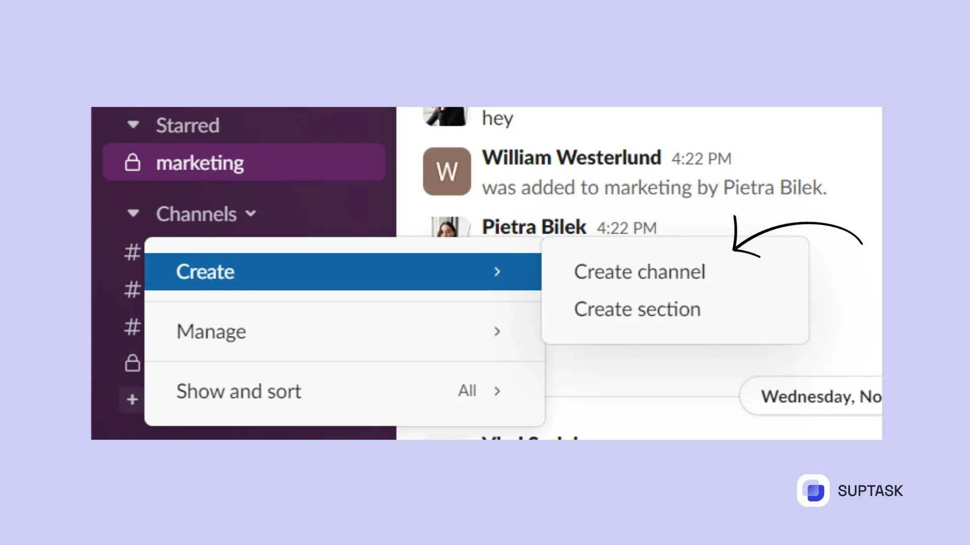 make a Slack channel private