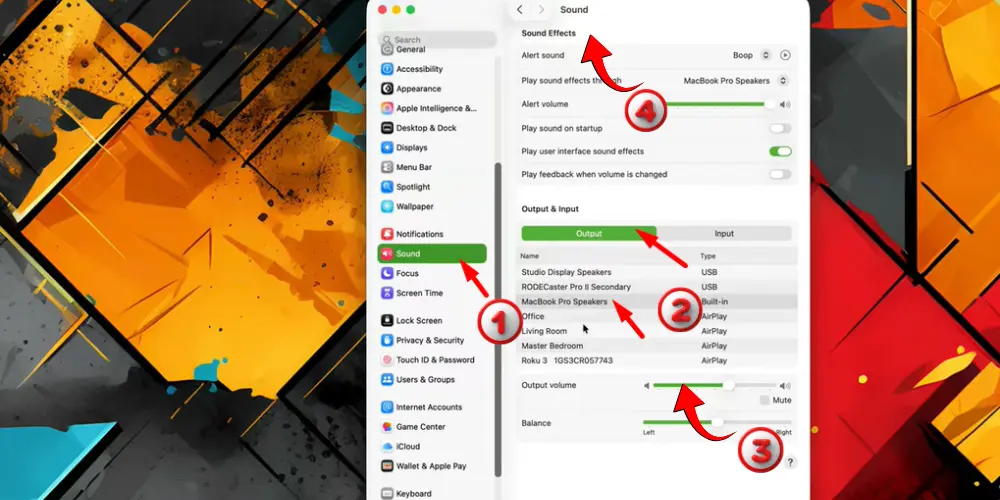 Check your Mac's audio output