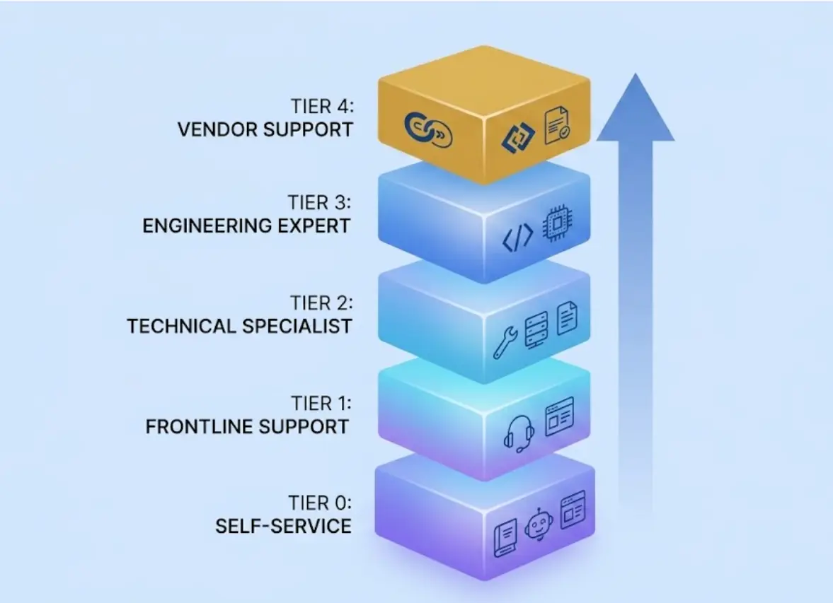 four Customer Support Tiers
