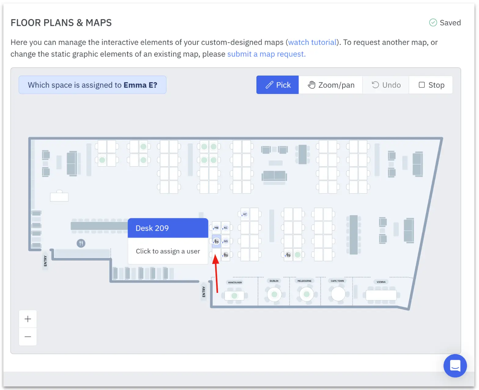 How to assign a space to a user in Skedda