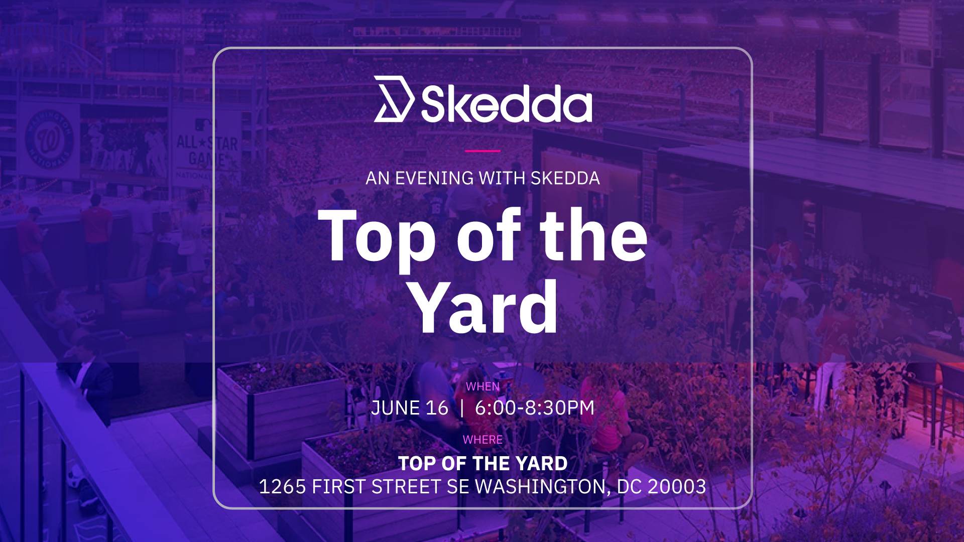 The Top of the Yard Social with Skedda