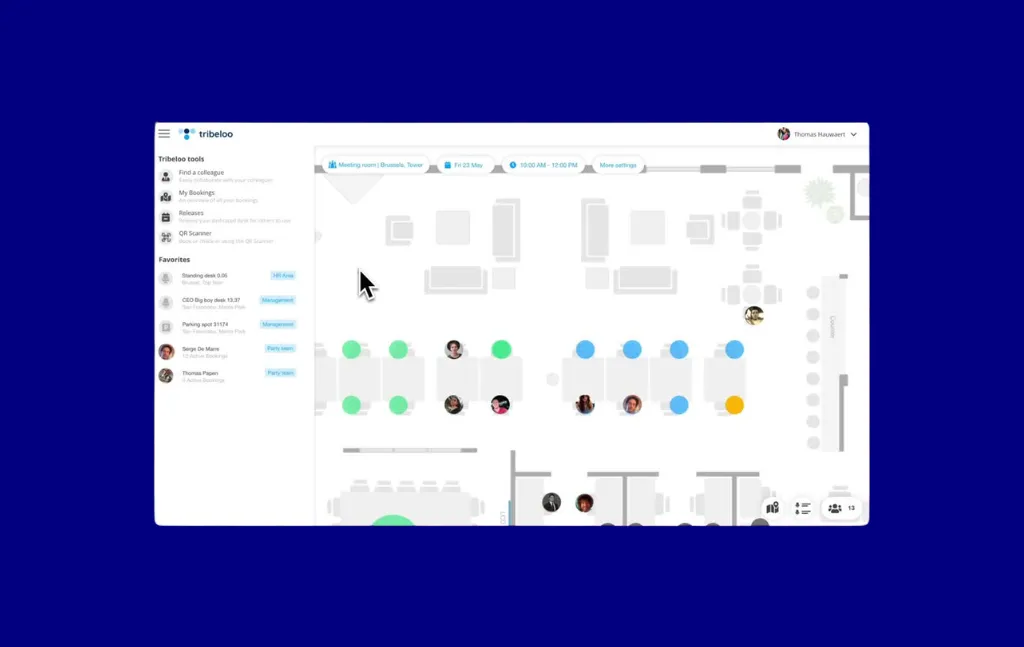 Tribeloo desk booking software platform