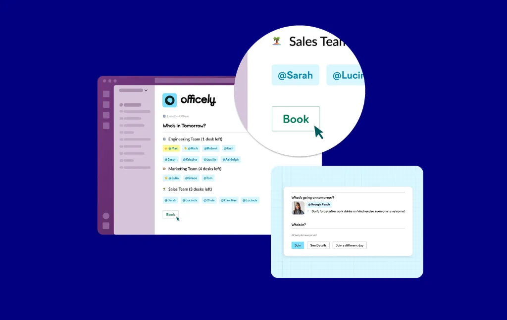 Officely desk booking software platform
