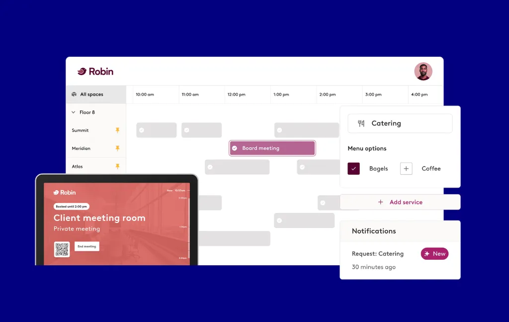 Robin meeting room booking software platform