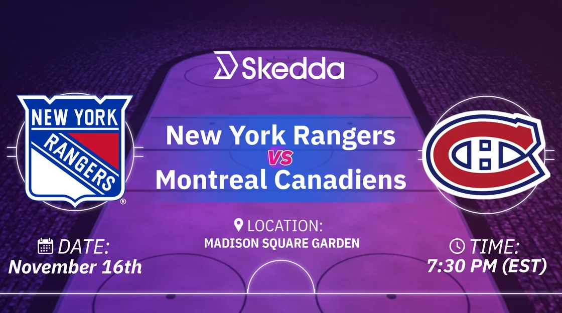 Join Skedda for an Exclusive Night with the New York Rangers