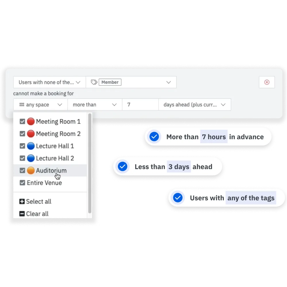 Booking Windows Interface