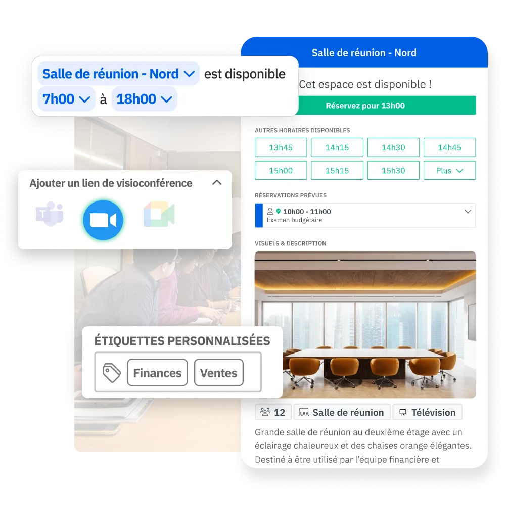 Réservation de la salle de conférence Skedda