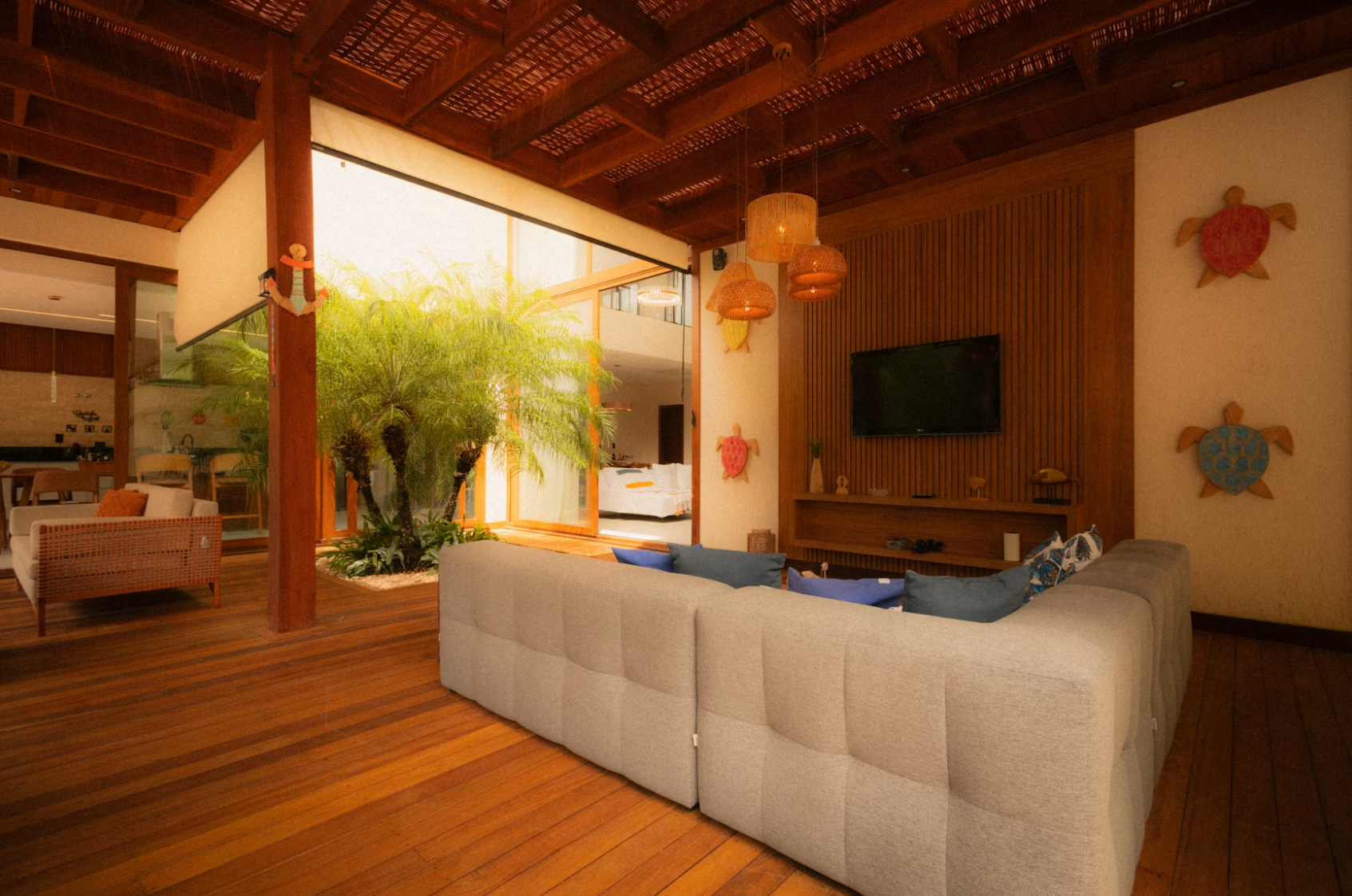 Living room with a couch