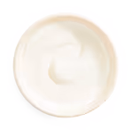 Sour cream side in a dish