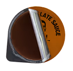 A service of GYG's chocolate sauce