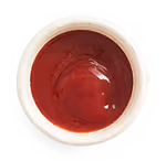 Jalapeno ketchup side in a dish