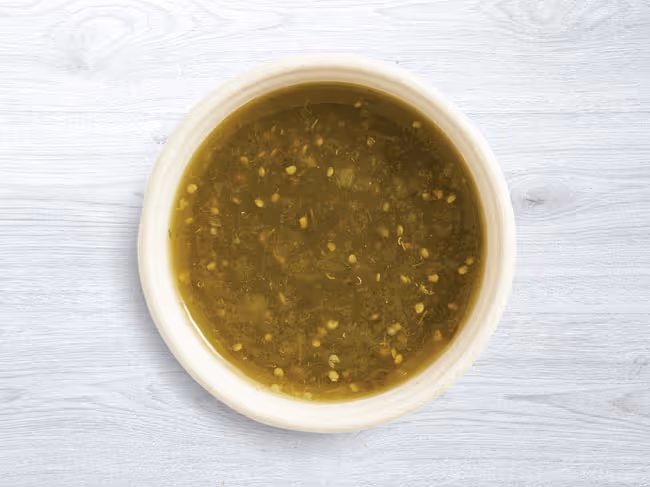Tomatillo side in a dish