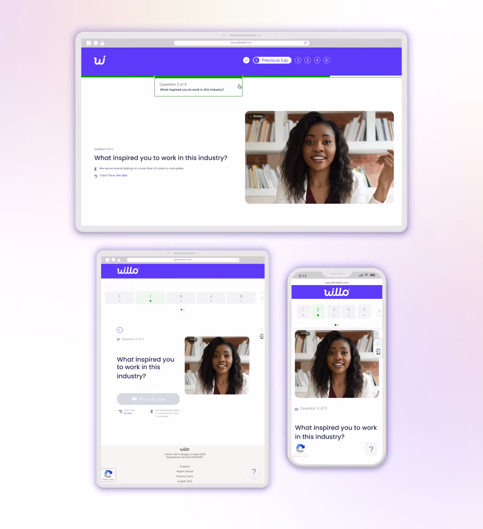 Candidate experience product preview