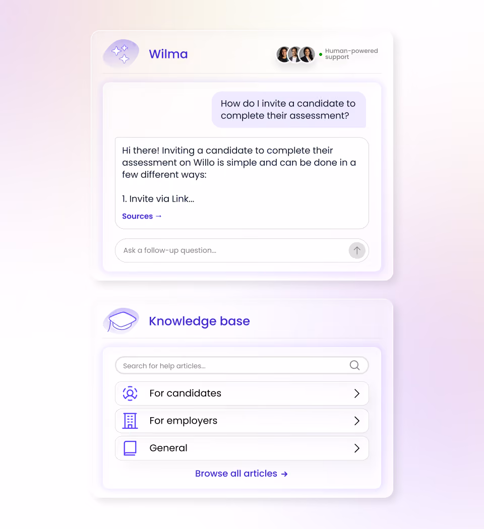 Customer support product preview