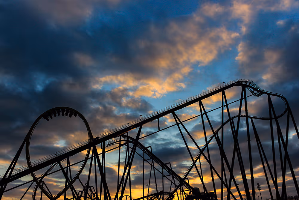 Rollercoaster Sunset