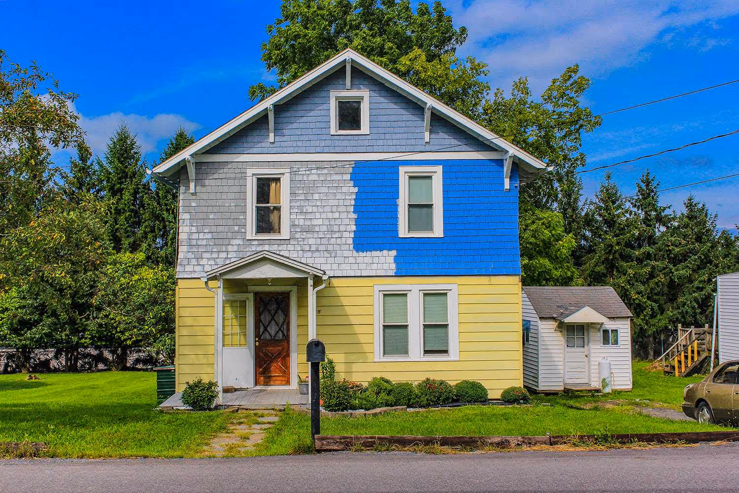 Yellow Blue House