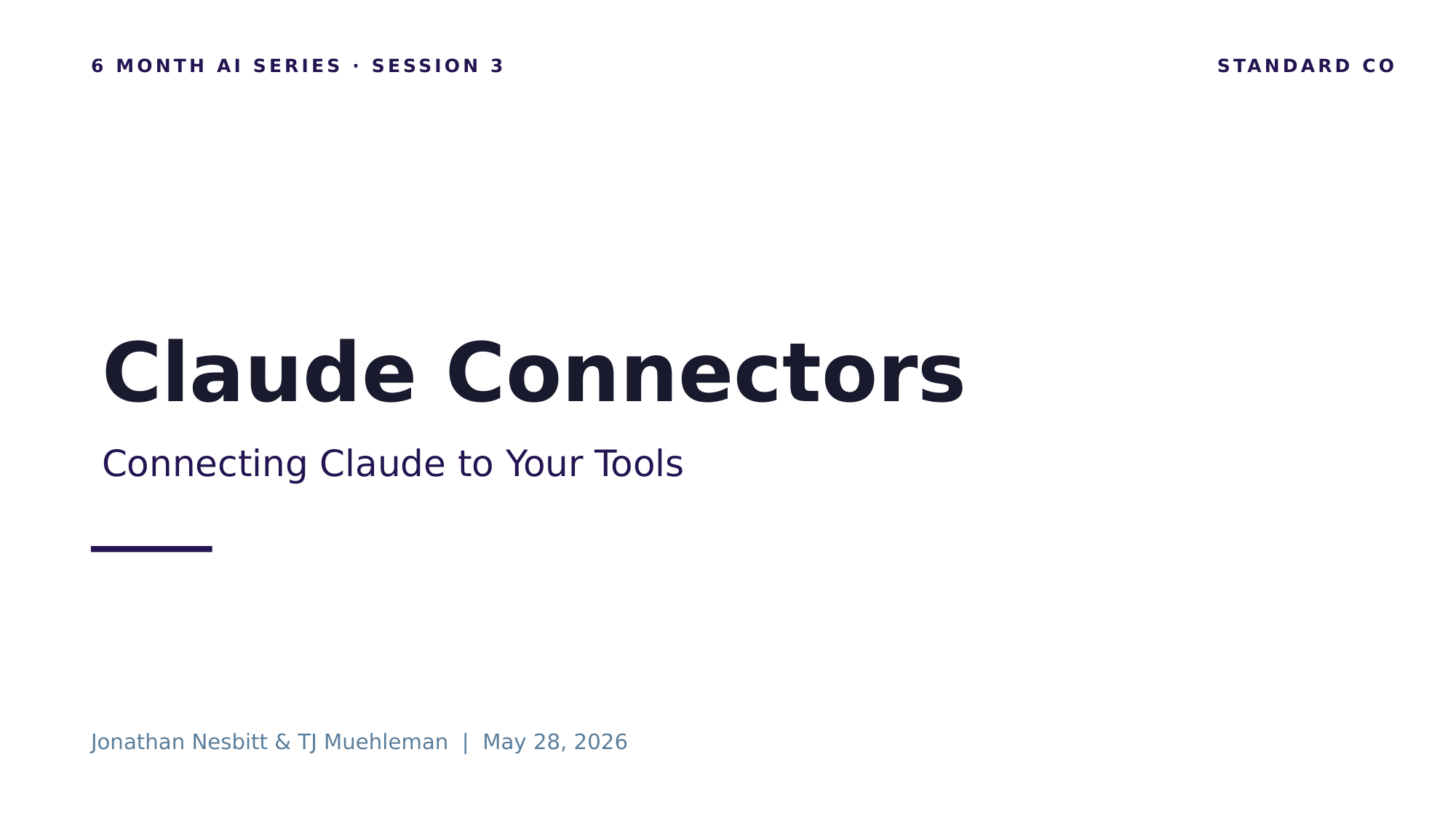 Claude Connectors