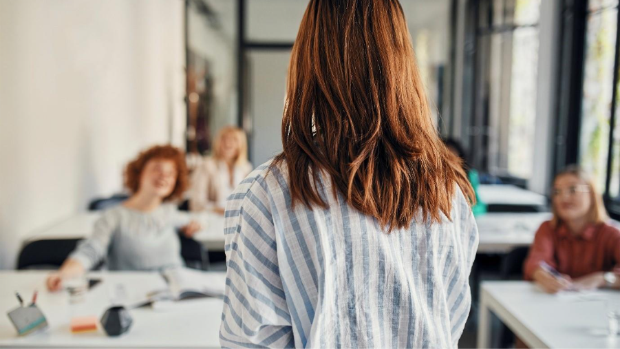 Peacock with colorful feathers