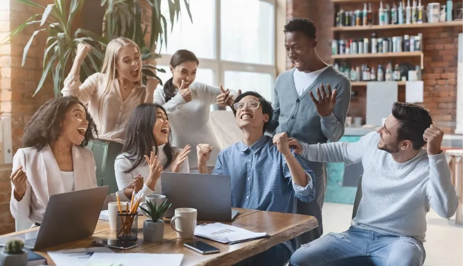 A group of people celebratingAI-generated content may be incorrect.
