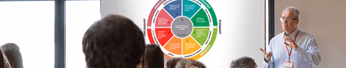 Best Companies CEO Jonathan Austin presenting a Data Insight Session