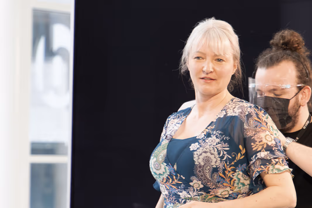 Access Community Trust CEO Emma Ratzer MBE on the set of Best Companies Live