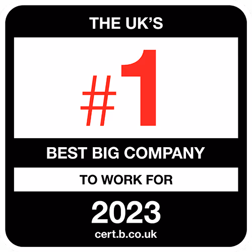 The UK's Number One Best Mid-Sized Companies to Work For 2021 list logo