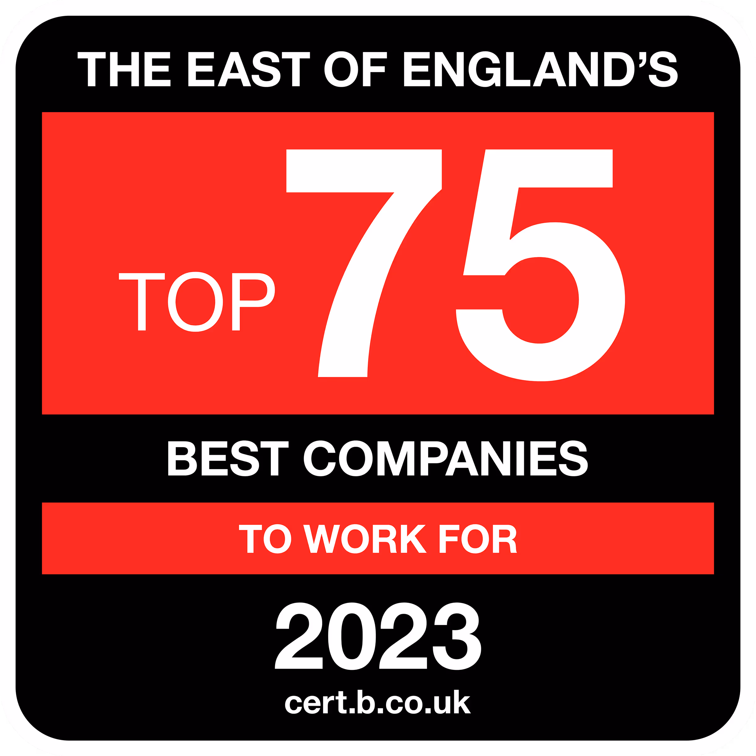 The East of Englands Best Companies to Work For Logo
