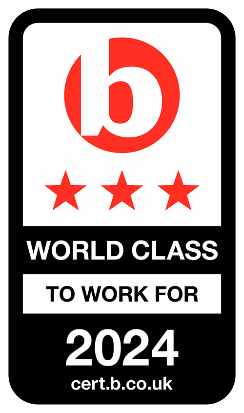 Best Companies World Class Accreditation logo