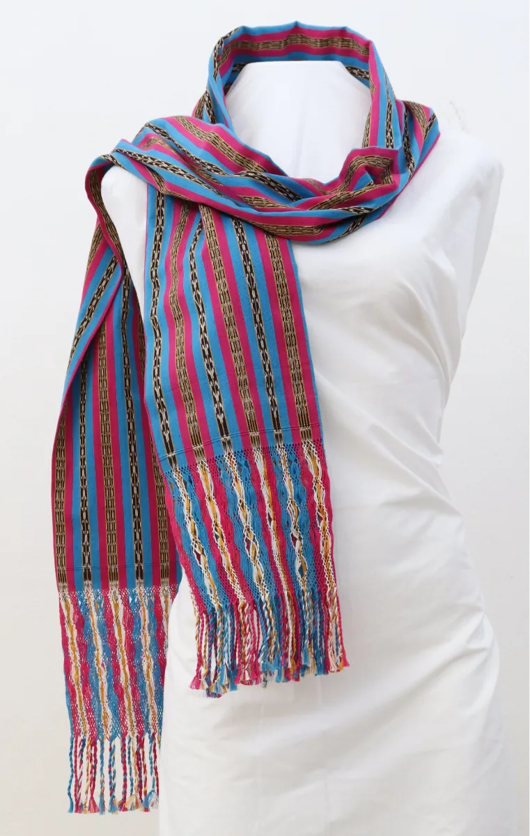 Rebozo mexicano. Bufanda. Envoltura de mujer. Envoltura de tarde.