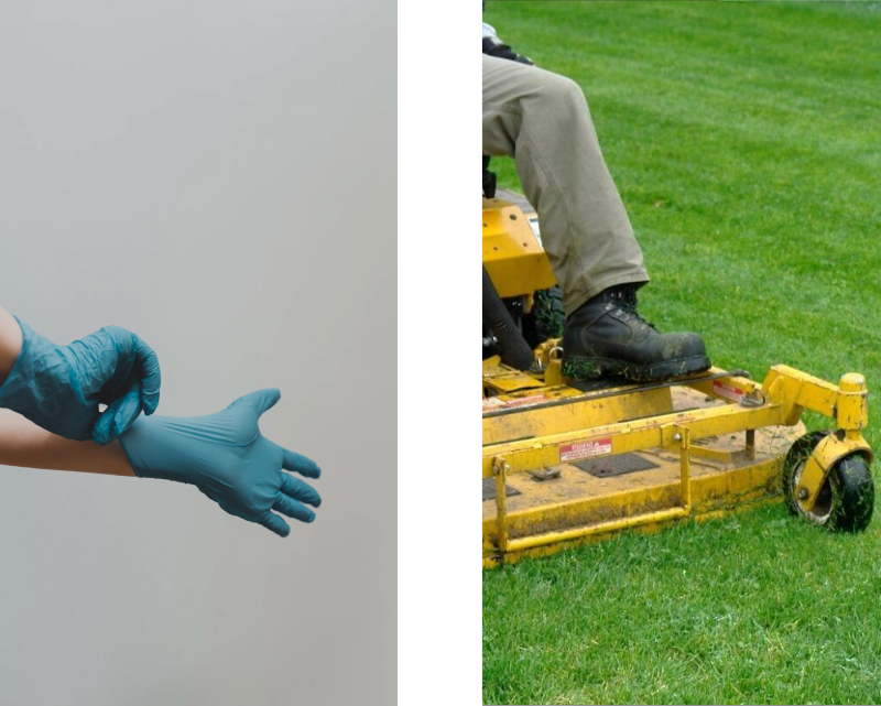 Carpet cleaner cleaning carpets.