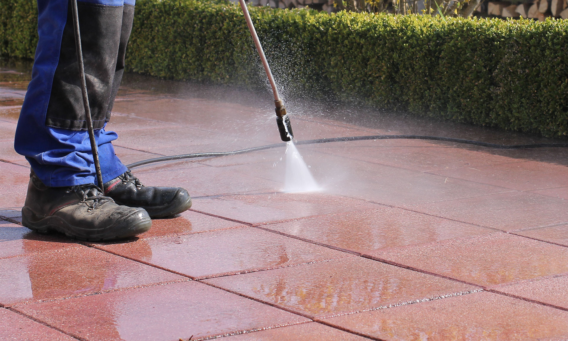 Professional commercial building and house washing, using gentle soft washing for delicate surfaces and effective cleaning for hard exterior surfaces.