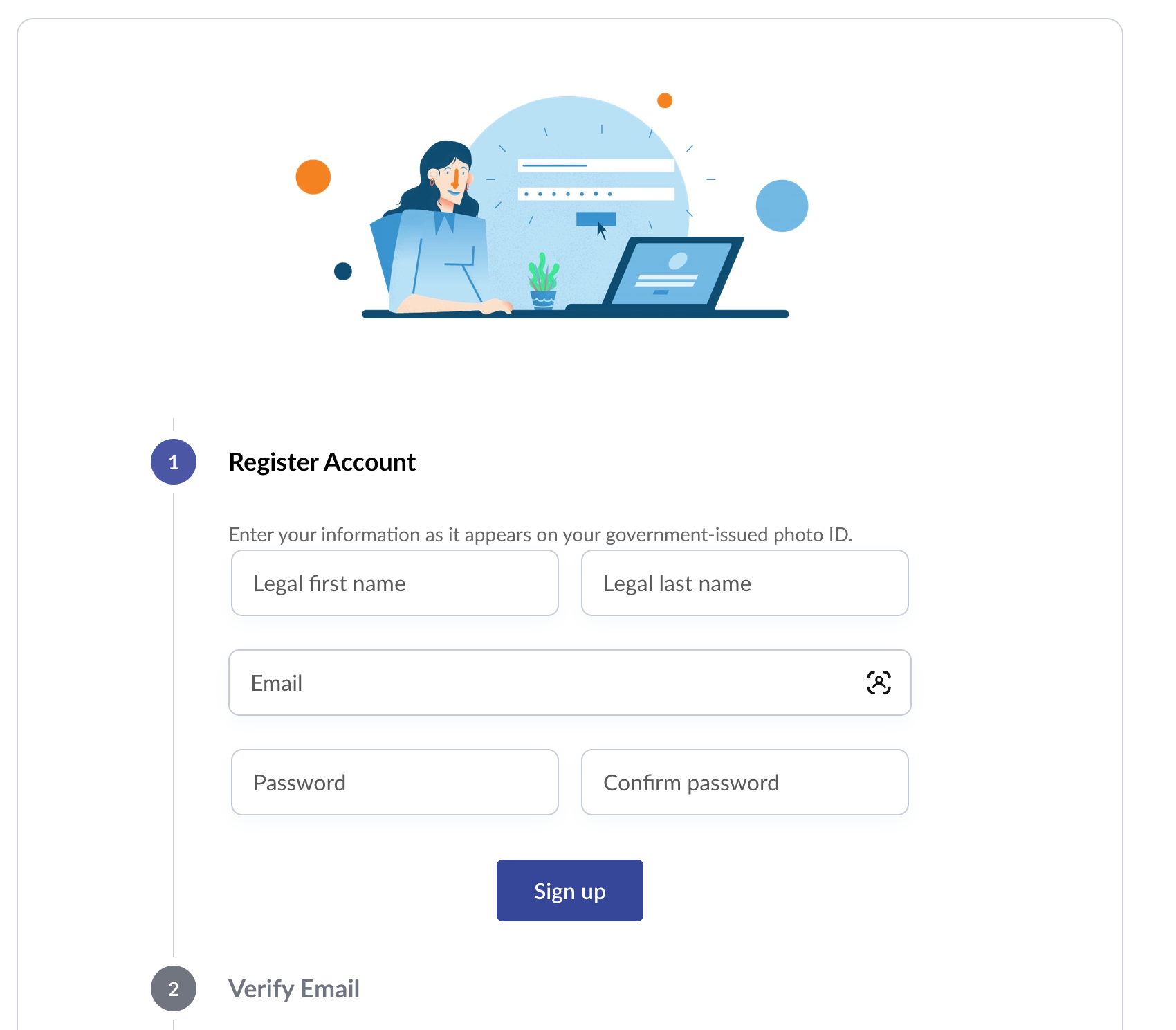 Screenshot of Step 1: Create Your Altus Suite Account