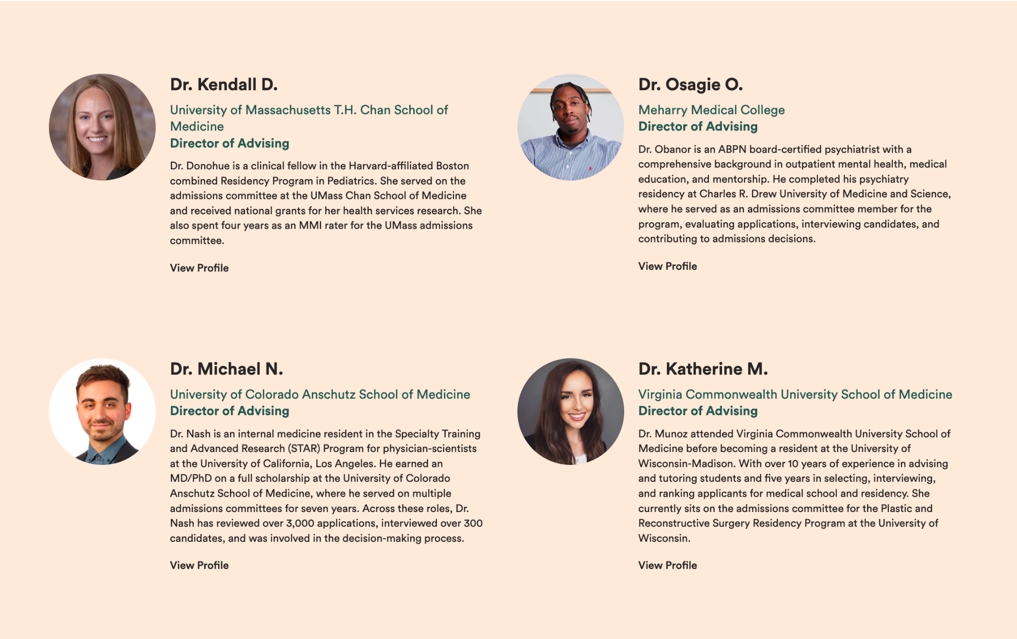 Graphic sample of admission consultants