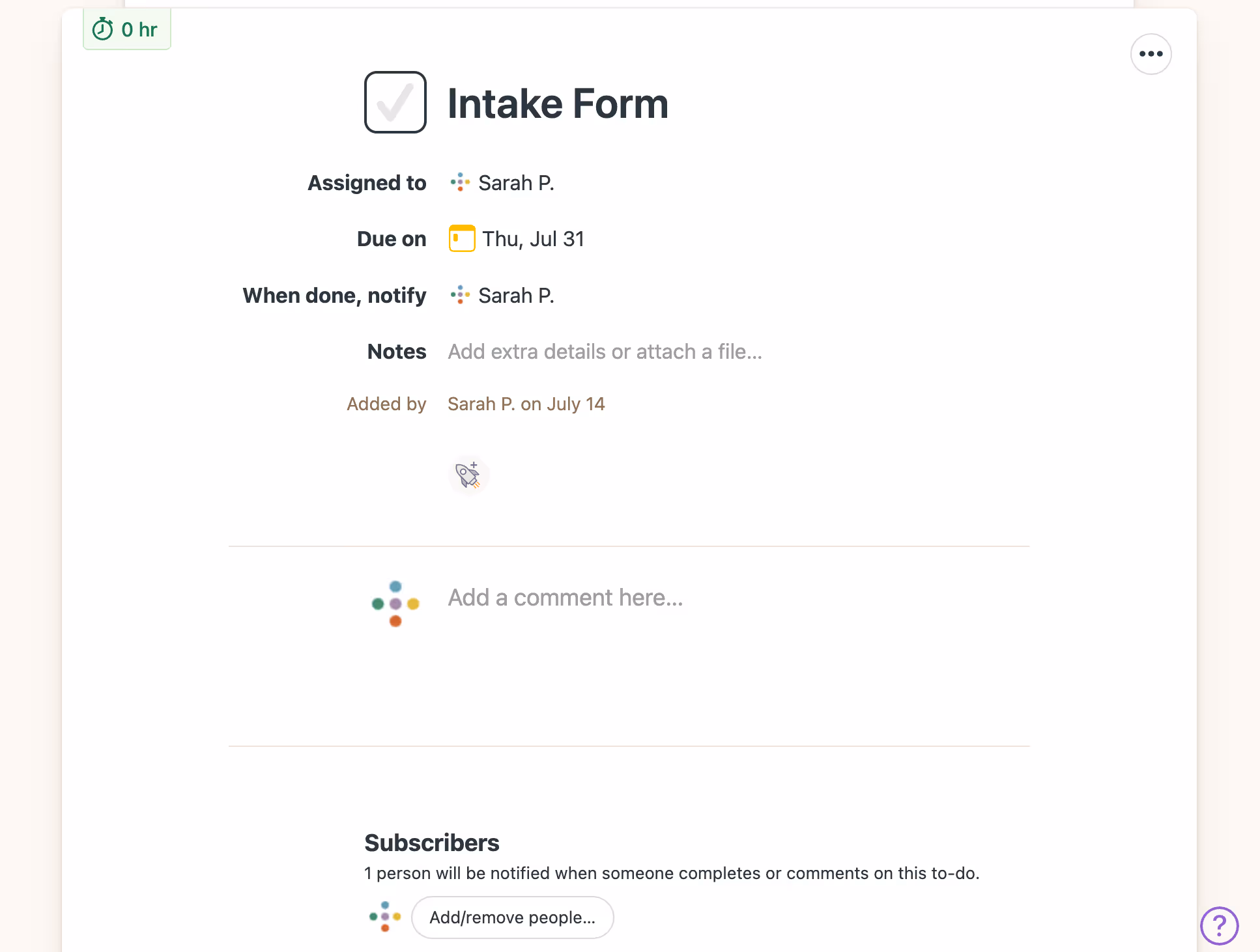 Image of Inspira Advantage's student dashboard, task details page