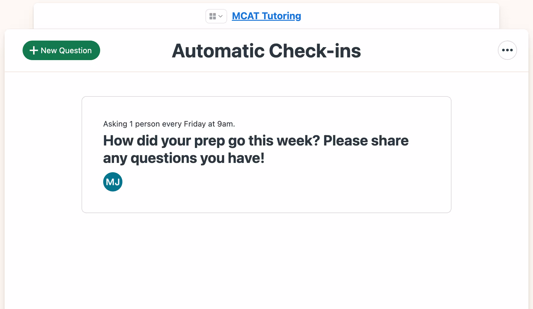 Image of Inspira Advantage's student dashboard, schedule page
